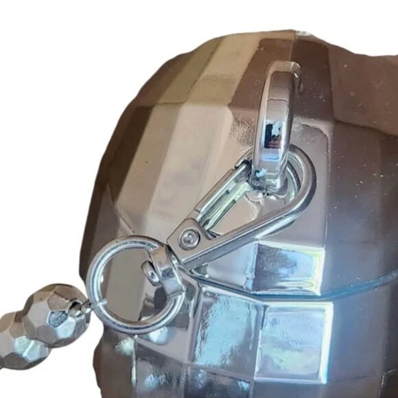 Disco Heart Crossbody Bag Hidden Drink with Straw by Sheffield Home Club-NWT - Picture 5 of 7